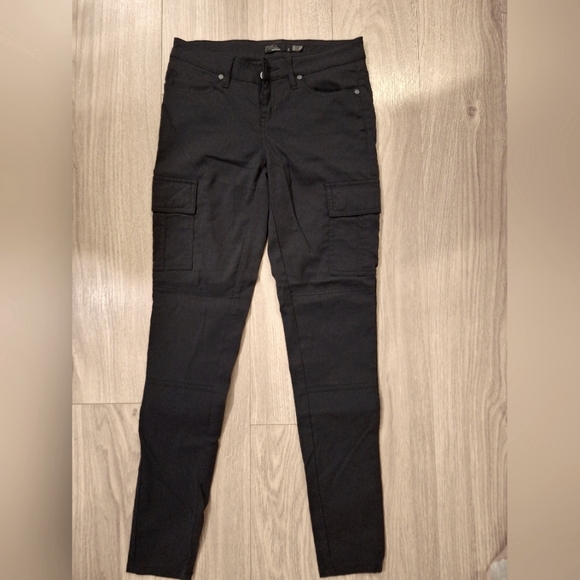 Prana skinny cargo pants, black, size 0 (fits size 26) - Picture 2 of 5